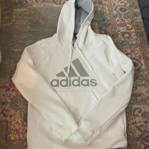 Adidas Game and Go Pullover Hoodie Climawarm White Fleece Unisex